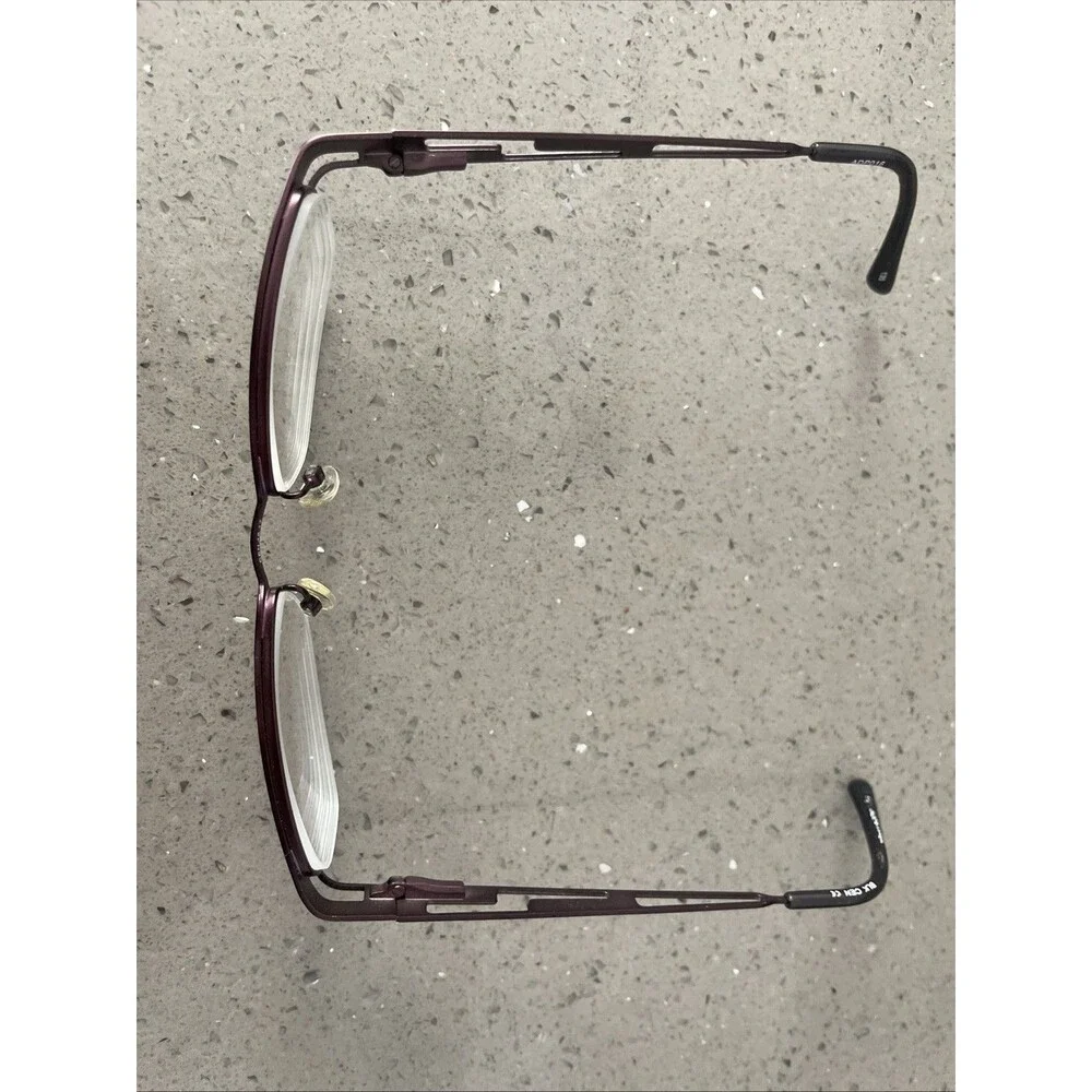 CEN ADP016 Eyeglasses 48-17-130 FRAMES ONLY BLK CEN Half Rim Purple bronze